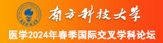 艹逼视频免费下载南方科技大学医学2024年春季国际交叉学科论坛